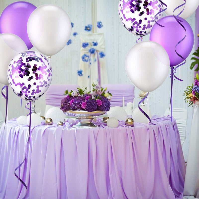 BEISHIDA 500 Yards Purple Crimped Curling Ribbon Shiny Metallic Balloon String Roll Gift Wrapping Ribbon for Halloween Birthday Party Decorations - Image 5